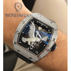 Richard Mille [NEW][UNIQUE] RM 57-02 Falcon White Gold Full Set Diamonds Tourbillon