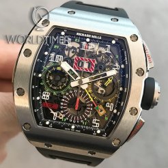 Richard Mille [NEW] RM 11-02 Titanium GMT Flyback Chronograph Dual Time Zone