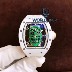 Richard Mille [USED][LIMITED 6 PIECE] RM 52-01 Green Skull Tourbillon Watch - SOLD!!
