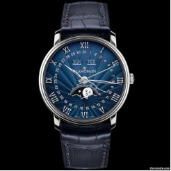 Blancpain [NEW] Moonphase & Complete Calendar 40mm Blue Dial 6654-1529-55B