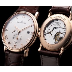 Blancpain [NEW] Villeret Small Seconds Date & Power Reserve 6606-3642-55b (Retail:HK$154,000)