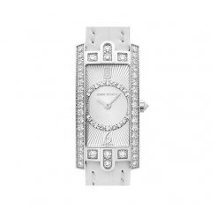 Harry Winston [NEW] Avenue C Art Deco quartz 18K white gold timepiece white light partially AVCQHM19WW129