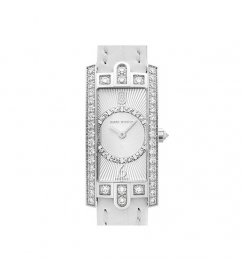 Harry Winston [NEW] Avenue C Art Deco quartz 18K white gold timepiece white light partially AVCQHM19WW129