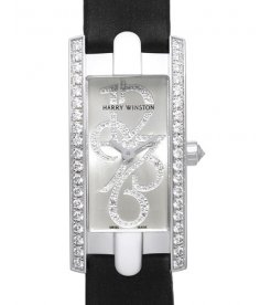 Harry Winston [NEW] Avenue C Mini special edition quartz 18K white gold timepiece white light partially AVCQHM16WW041