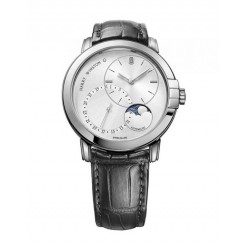 Harry Winston [NEW] Midnight Date Moon Phase 42mm automatic 18K white gold timepiece white light set with one diamond dial MIDAMP42WW003