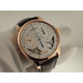 Jaeger LeCoultre [NEW] Q6012521 Silver Dial 18kt Rose Gold Brown Leather Duometre A Chronographe (Retail:HK$342,000)