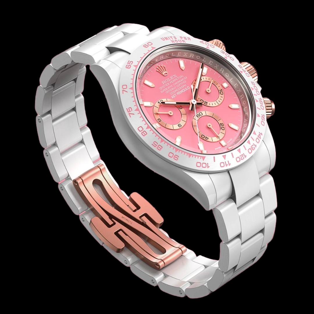 Rolex Lady Ceramic Daytona AET REMOULD SAKURA (Retail: US$54,400) | WORLDTIMER