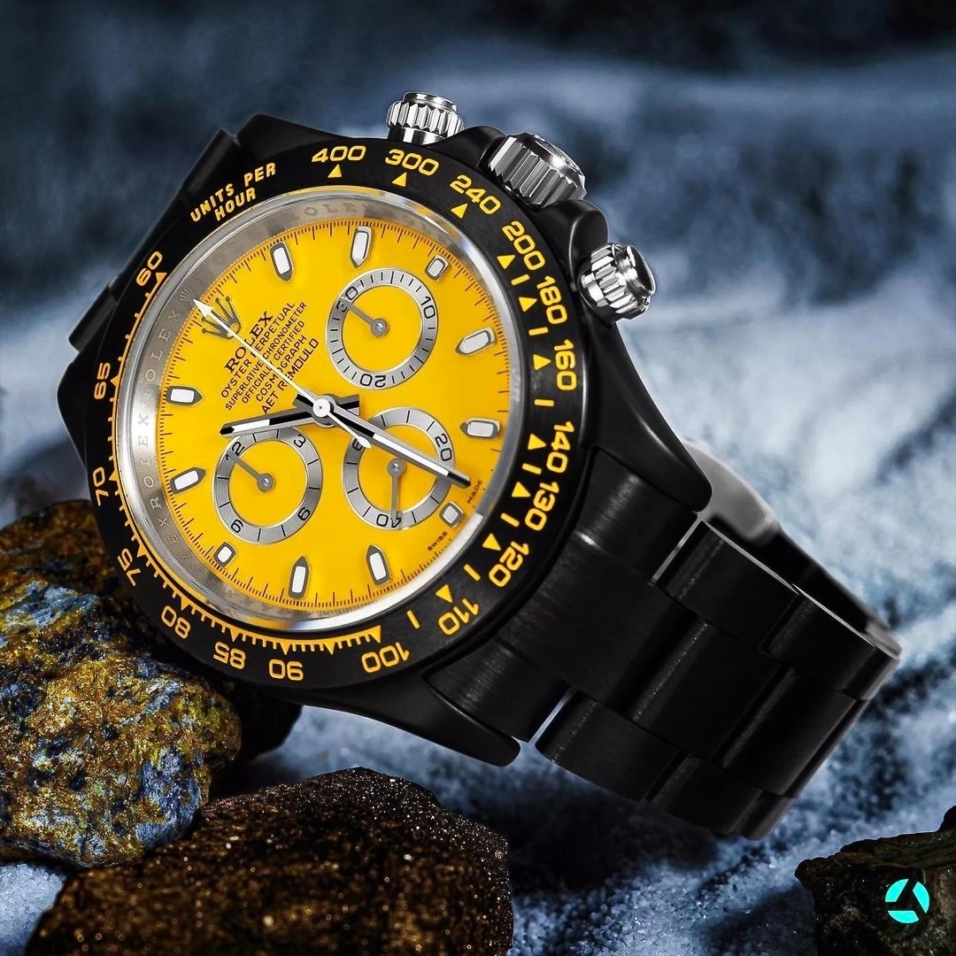 AET REMOULD Rolex Daytona RACING YELLOW Full Ceramic Watch (Retail: US$44,500) | WORLDTIMER