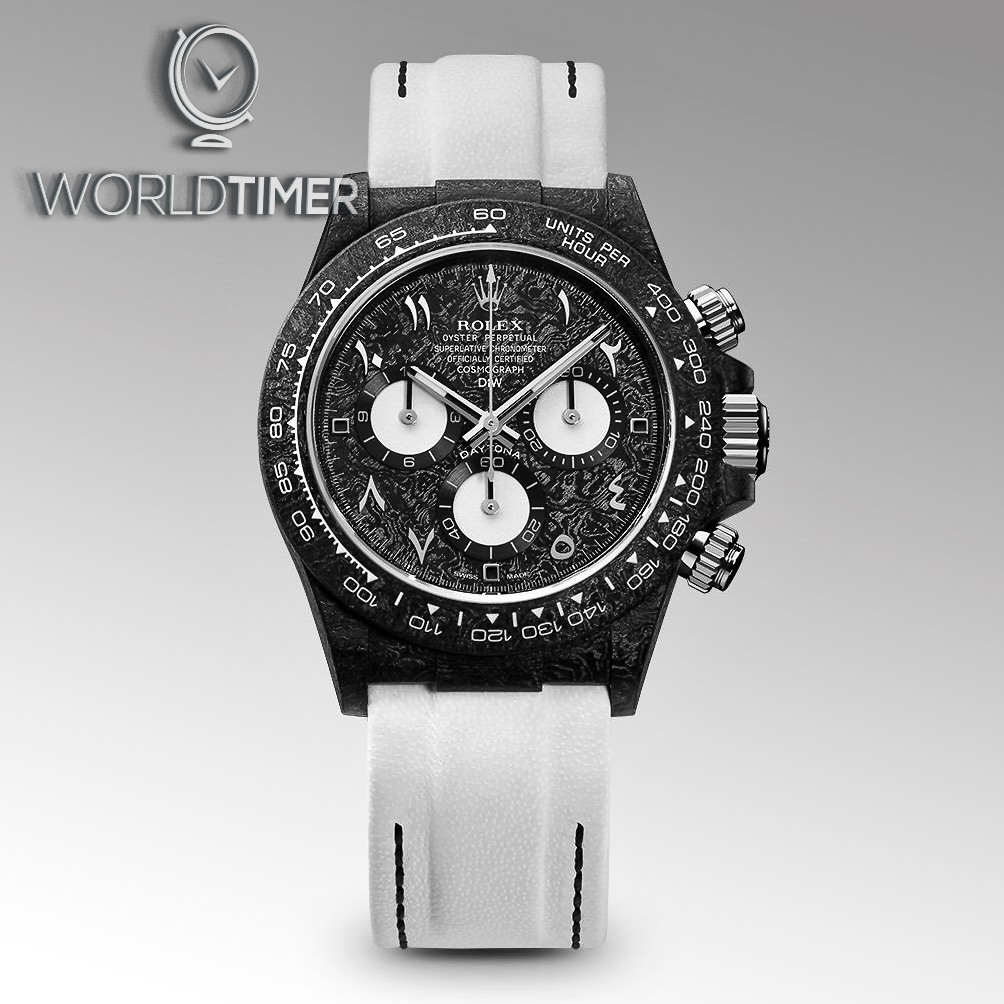 NTPT Carbon DiW Rolex Daytona BLACK AND WHITE (Retail:EUR 55.990) | WORLDTIMER