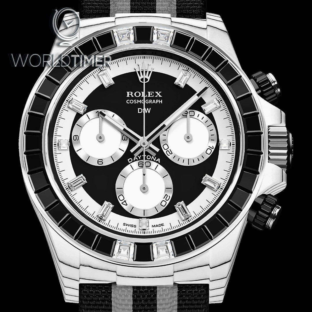 DiW Rolex Daytona RAINBOW SPORT BLACK In Quartz Fiber (Retail:EUR 74.990)  | WORLDTIMER