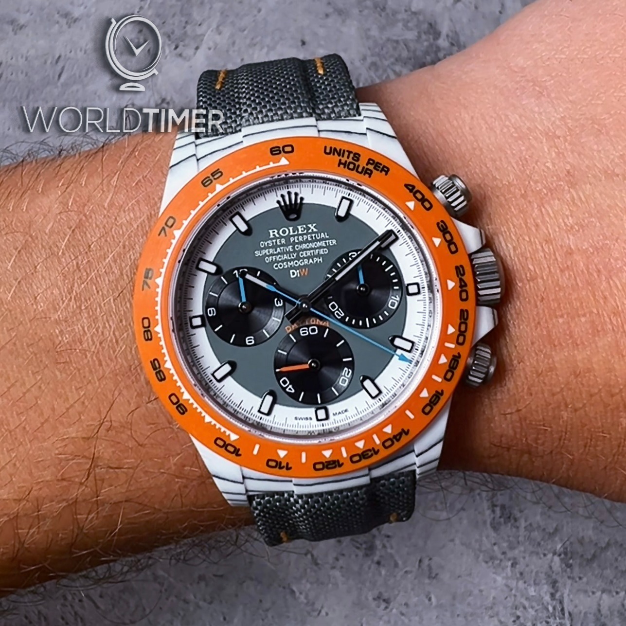 Rolex DiW Daytona OCELLARIS In Quartz Fiber (Retail:EUR 61990) | WORLDTIMER