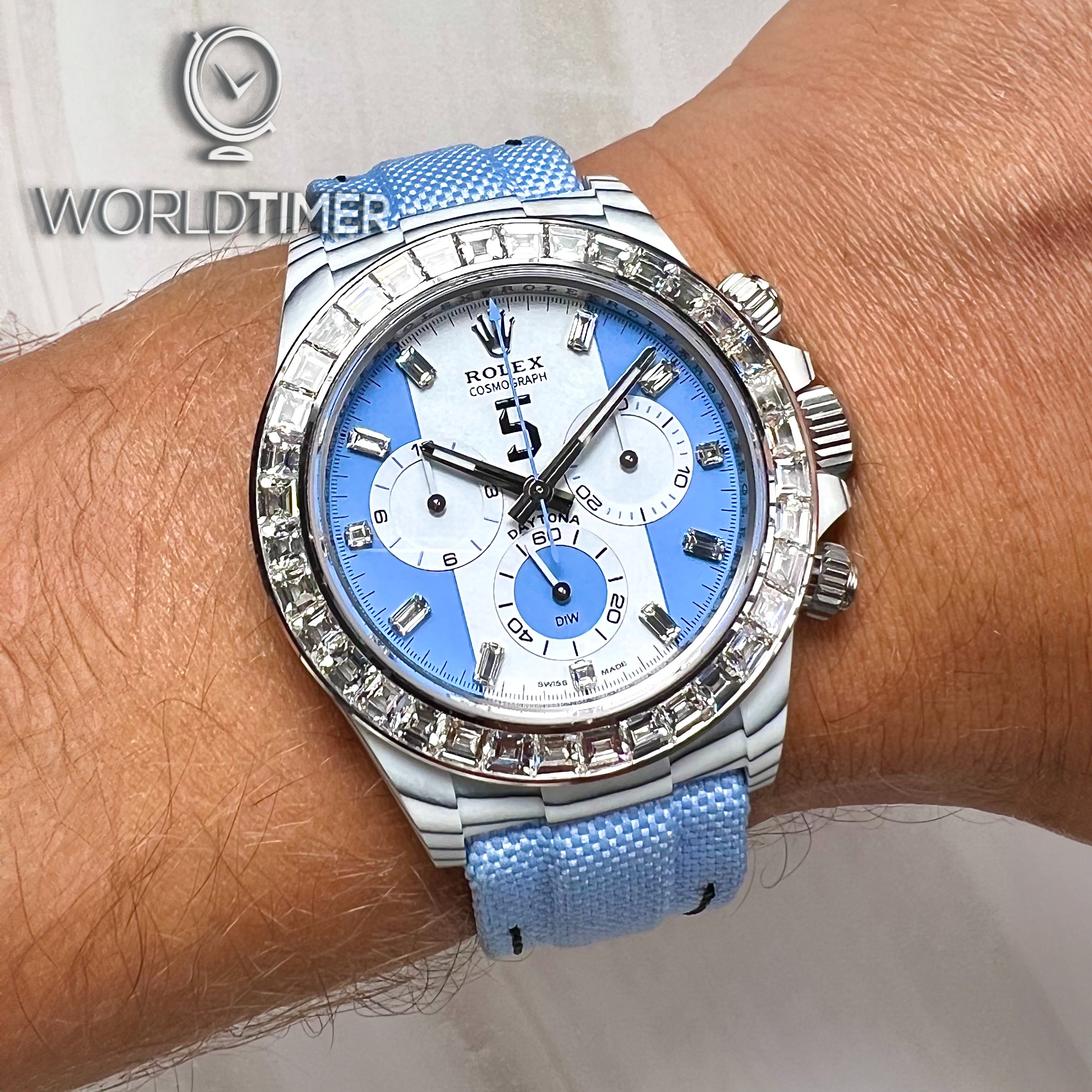 DiW x LEANDRO PAREDES Rolex Daytona Diamond Bezel (Retail:EUR 79.990)  | WORLDTIMER