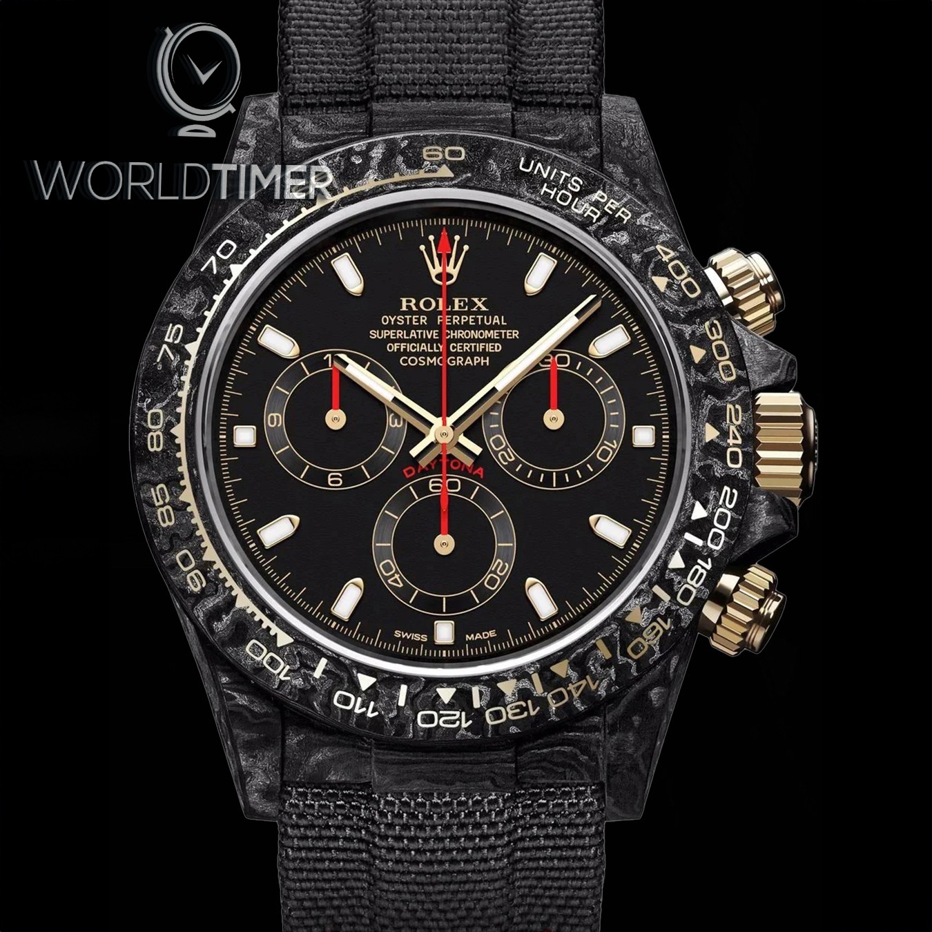 DiW Rolex Carbon Daytona OG BLACK (Retail:EUR 54.990) | WORLDTIMER