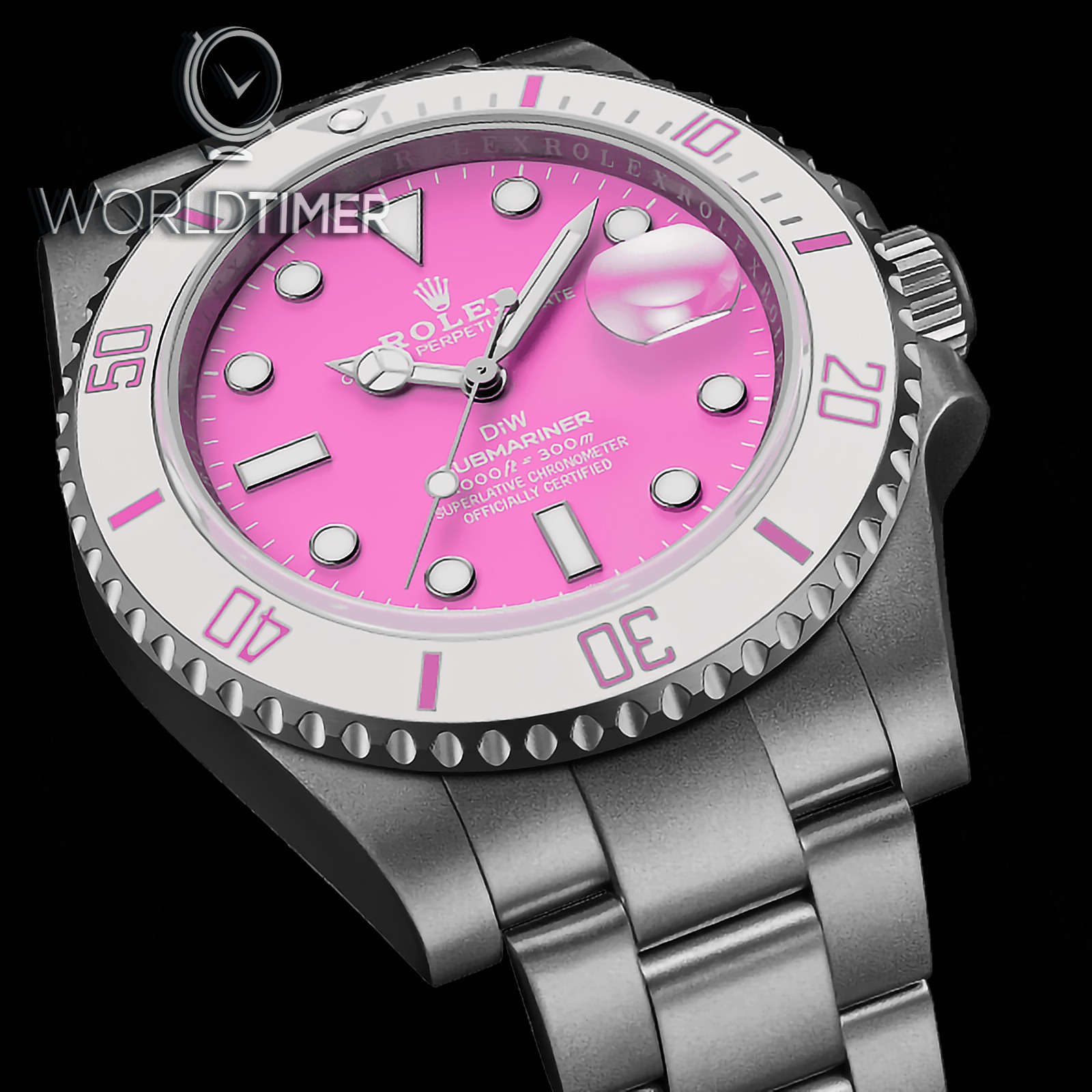 Rolex DiW Submariner FUCHSIA (Retail:EUR 35990) | WORLDTIMER