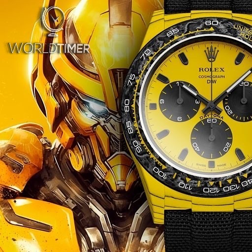 Rolex DiW Daytona BUMBLEBEE Yellow Quartz Fiber (Retail:EUR 61990) | WORLDTIMER