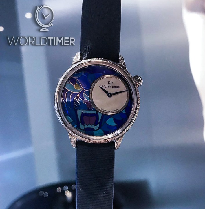 Jaquet Droz 雅克德罗 [NEW] Petite Heure Minute Smalta Clara Tiger J005504500 (Retail:CHF 56 200) | WORLDTIMER