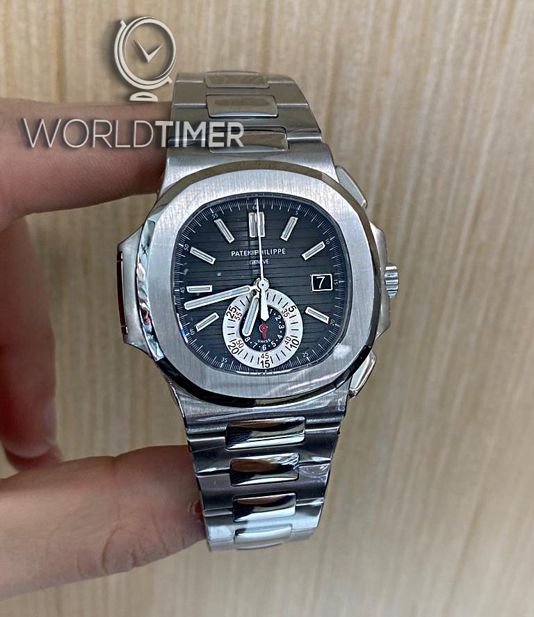 Patek Philippe [LIKE NEW] Nautilus Chronograph Black Dial 5980/1A Collectable Watch | WORLDTIMER