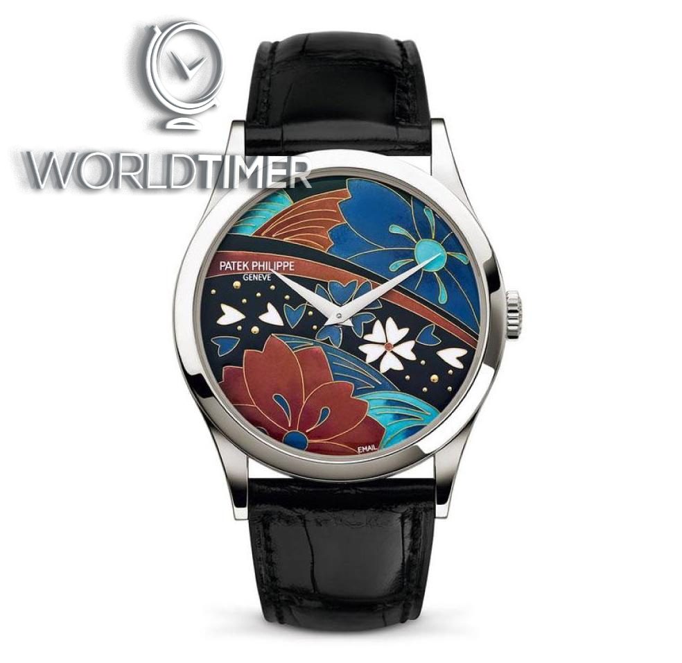 Patek Philippe [NEW][DOUBLE SEALED][雙封] Calatrava Enamel Artwork Dial 5077P-097 Watch | WORLDTIMER