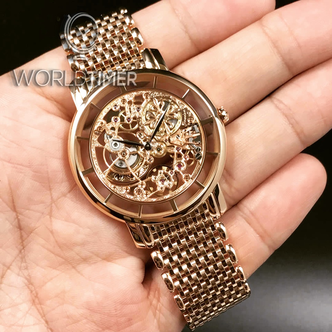 Patek Philippe [NEW][CAN NAME][可寫名] Rose Gold Calatrava Skeleton 5180/1R | WORLDTIMER