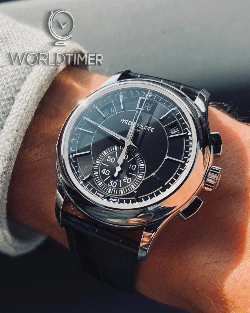 Patek Philippe [NEW] Annual Calendar Chronograph 5905P Black Dial Mens (Retail:HK$585,600) | WORLDTIMER