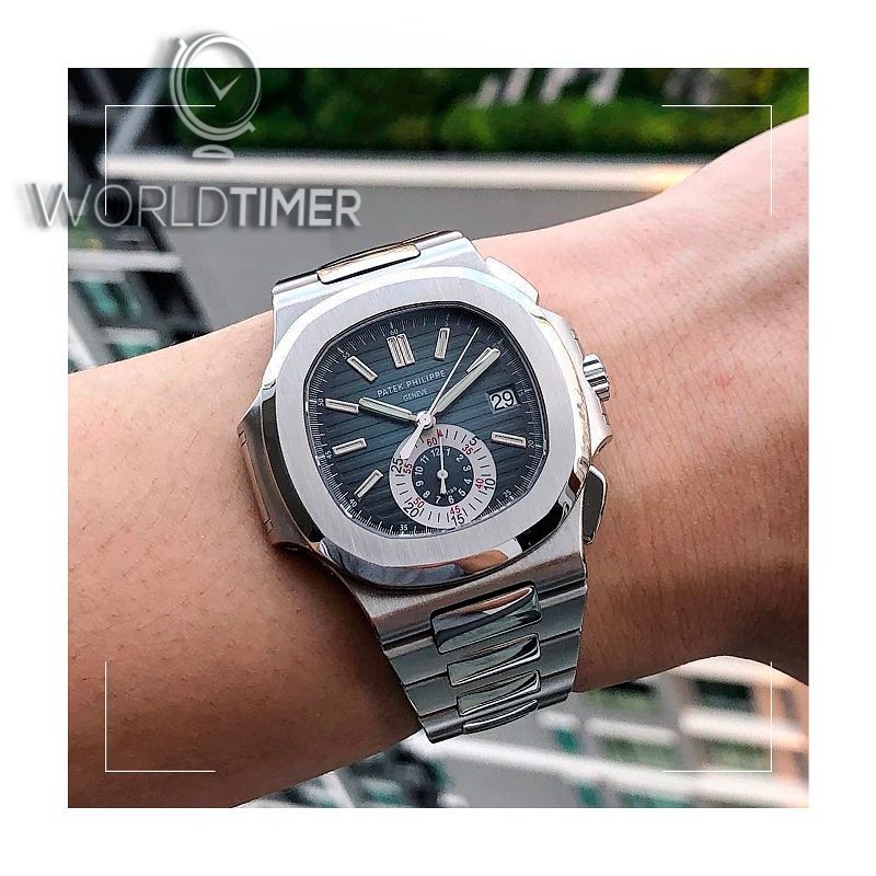 Patek Philippe [2008 USED] Nautilus Chronograph Blue Dial 5980/1A Collectable Watch - SOLD!! | WORLDTIMER