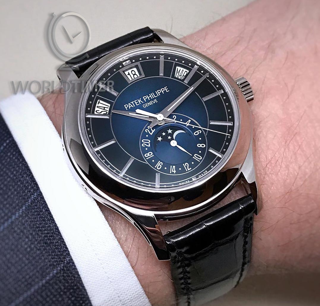 Patek Philippe [NEW] 5205G-013 Annual Calendar Blue Dial Mens Watch (Retail:HK$359,000) | WORLDTIMER