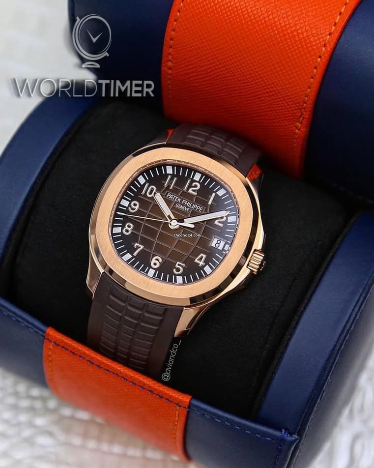 Patek Philippe [NEW] 5167R Aquanaut Brown Dial Rose Gold Mens Watch | WORLDTIMER