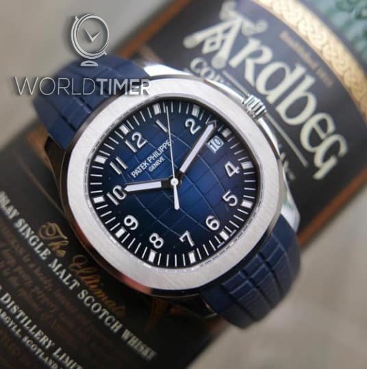 PATEK PHILIPPE [NEW] Aquanaut Blue Dial Automatic Mens 5168G | WORLDTIMER