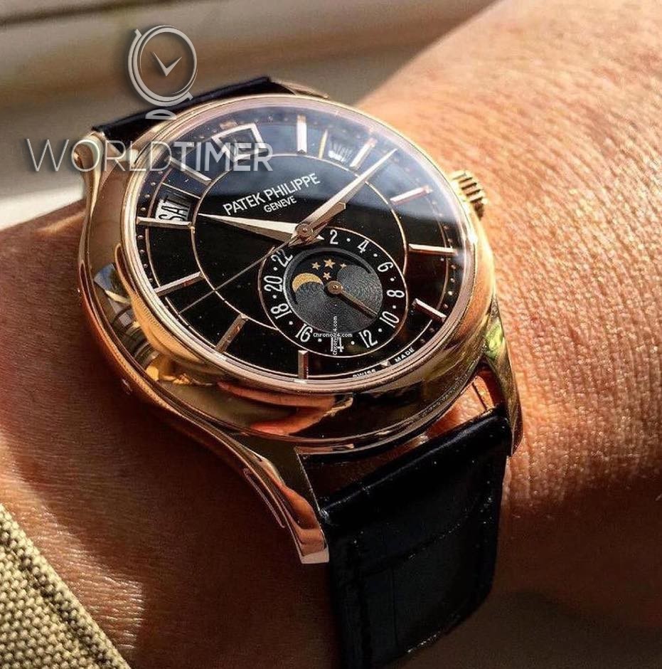 PATEK PHILIPPE NEW SA Complications 5205R 010 Rose Gold Black Dial List Price HK 359 000