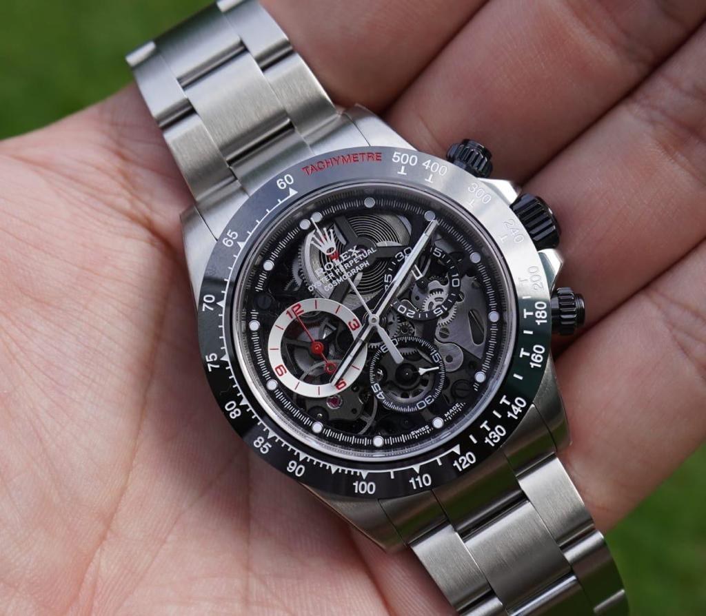 Rolex Artisans de Genève [NEW] “La Barrichello” Daytona Skeleton 40mm Steel Watch | WORLDTIMER