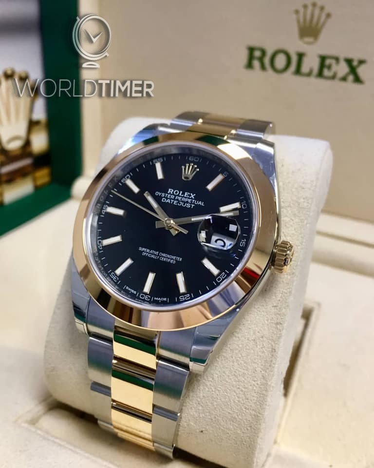 Rolex [NEW] Datejust 41mm Mens 126303 Black Index Oyster | WORLDTIMER