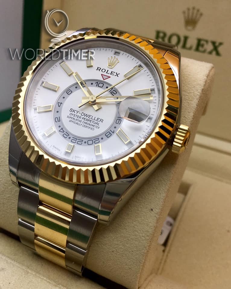 Rolex [NEW] Sky Dweller 42mm Mens 326933 White Index | WORLDTIMER