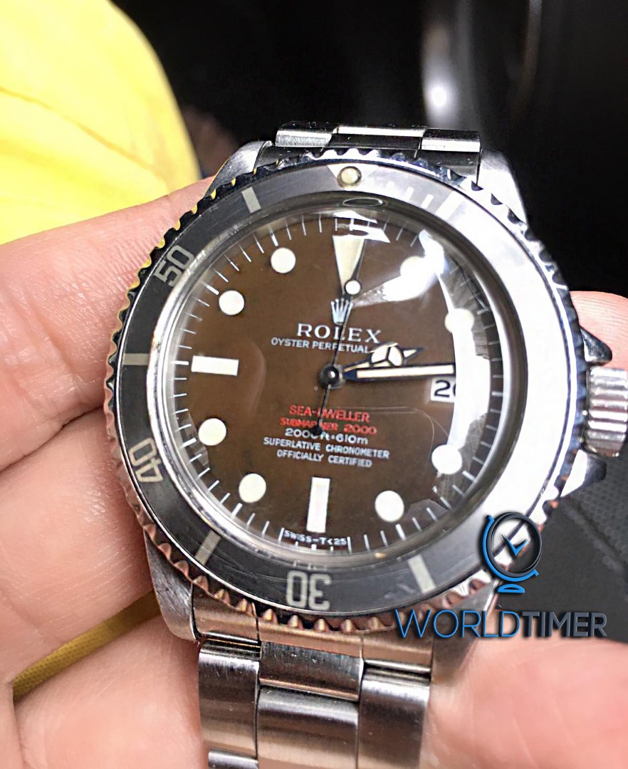 Rolex [RARE] Double Red Sea-Dweller 1665 MK2 1.7m Serial Tropical Dial Mint Condition Watch | WORLDTIMER