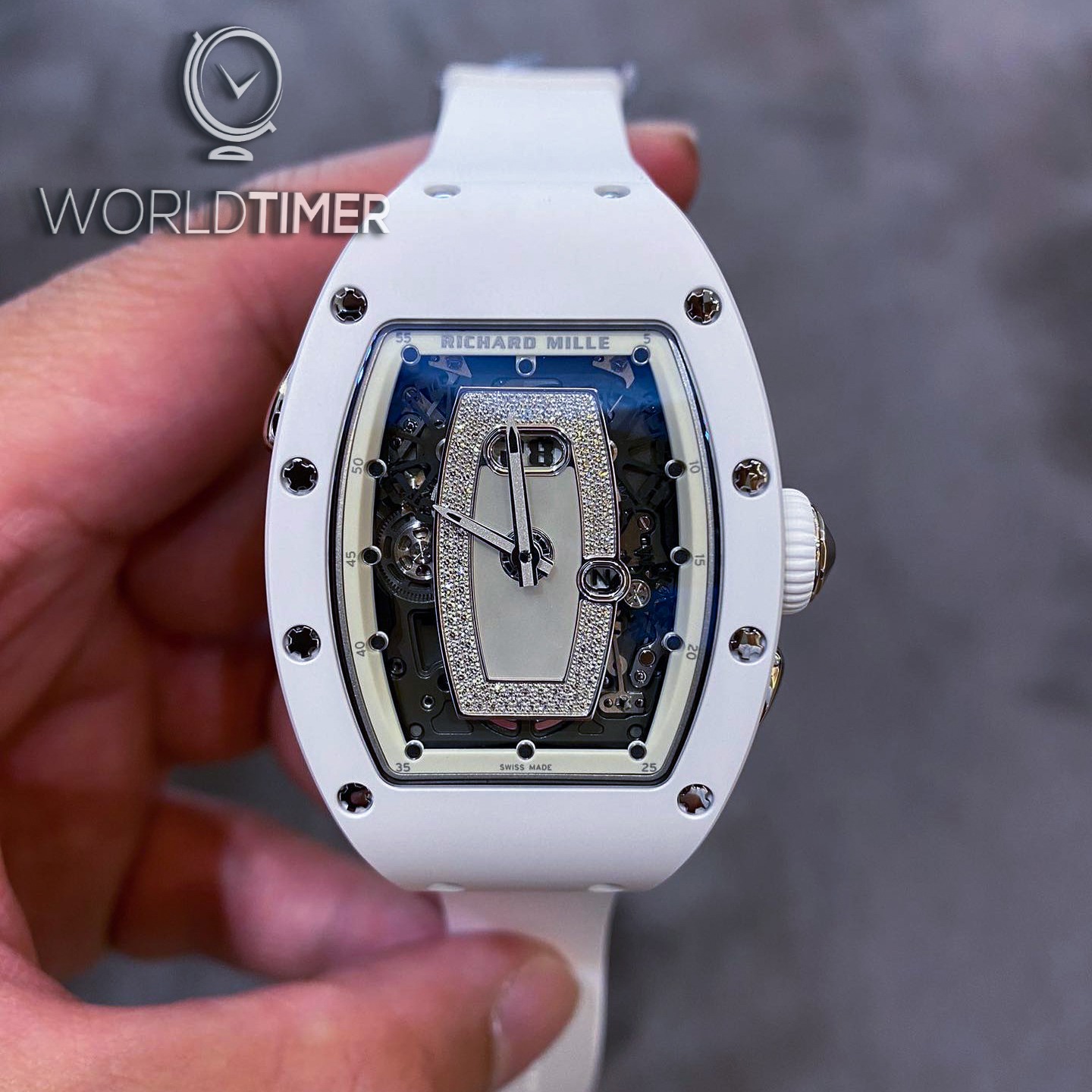 Richard Mille RM 037 White Ceramic Ladies Watch | WORLDTIMER