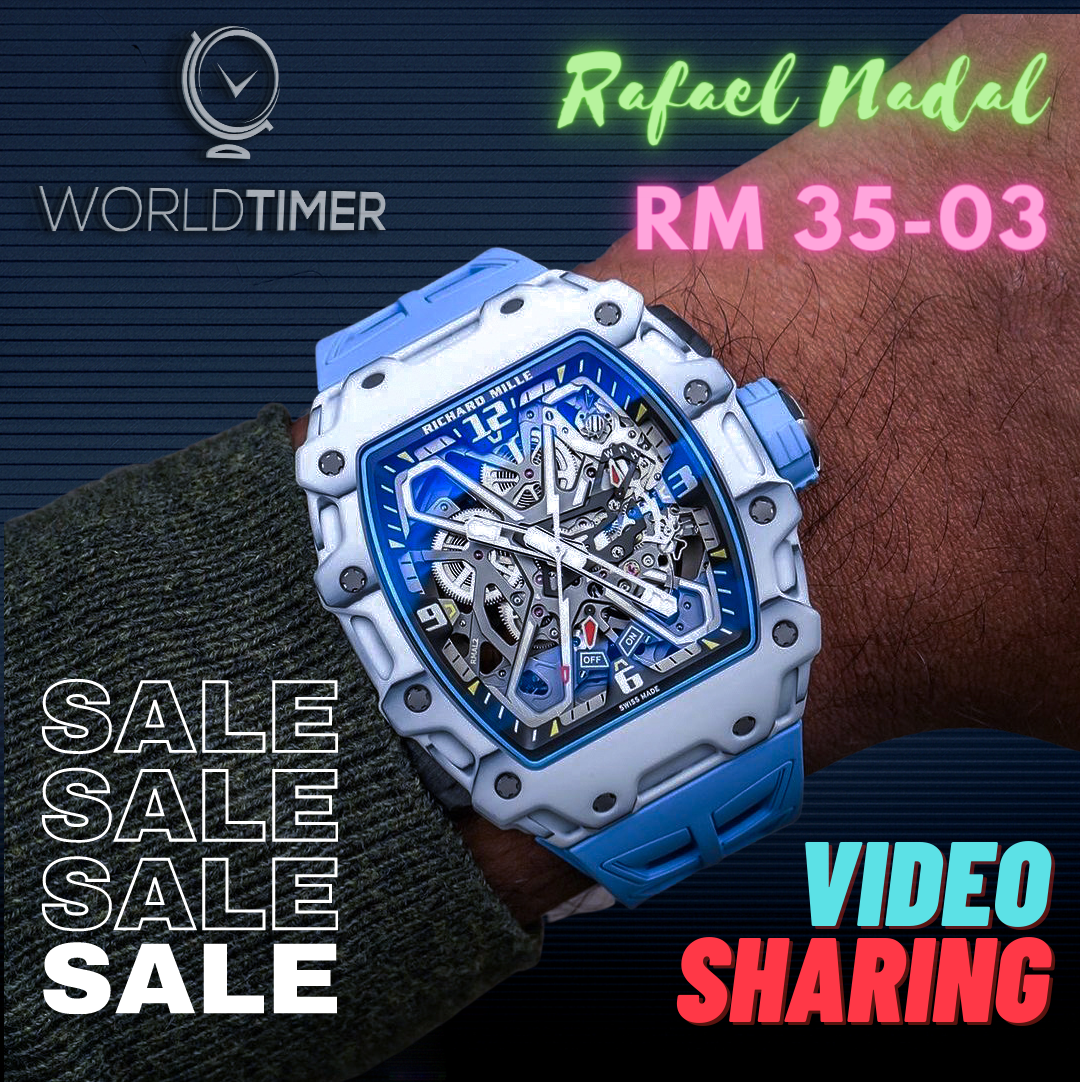 Richard Mille 理查德米勒 RM 35-03 White Quartz TPT Rafael Nadal Automatic Watch | WORLDTIMER