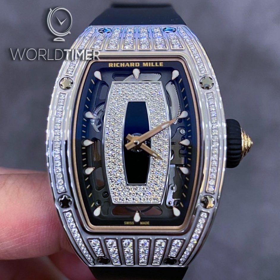 理查德米勒 Richard Mille RM 07-01 White Gold Med Set Diamonds Watch | WORLDTIMER