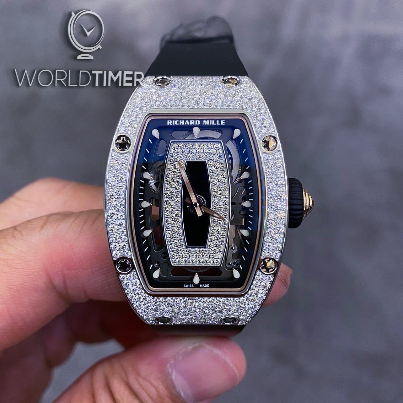 Richard Mille RM 07-01 Snow Setting White Gold Watch | WORLDTIMER