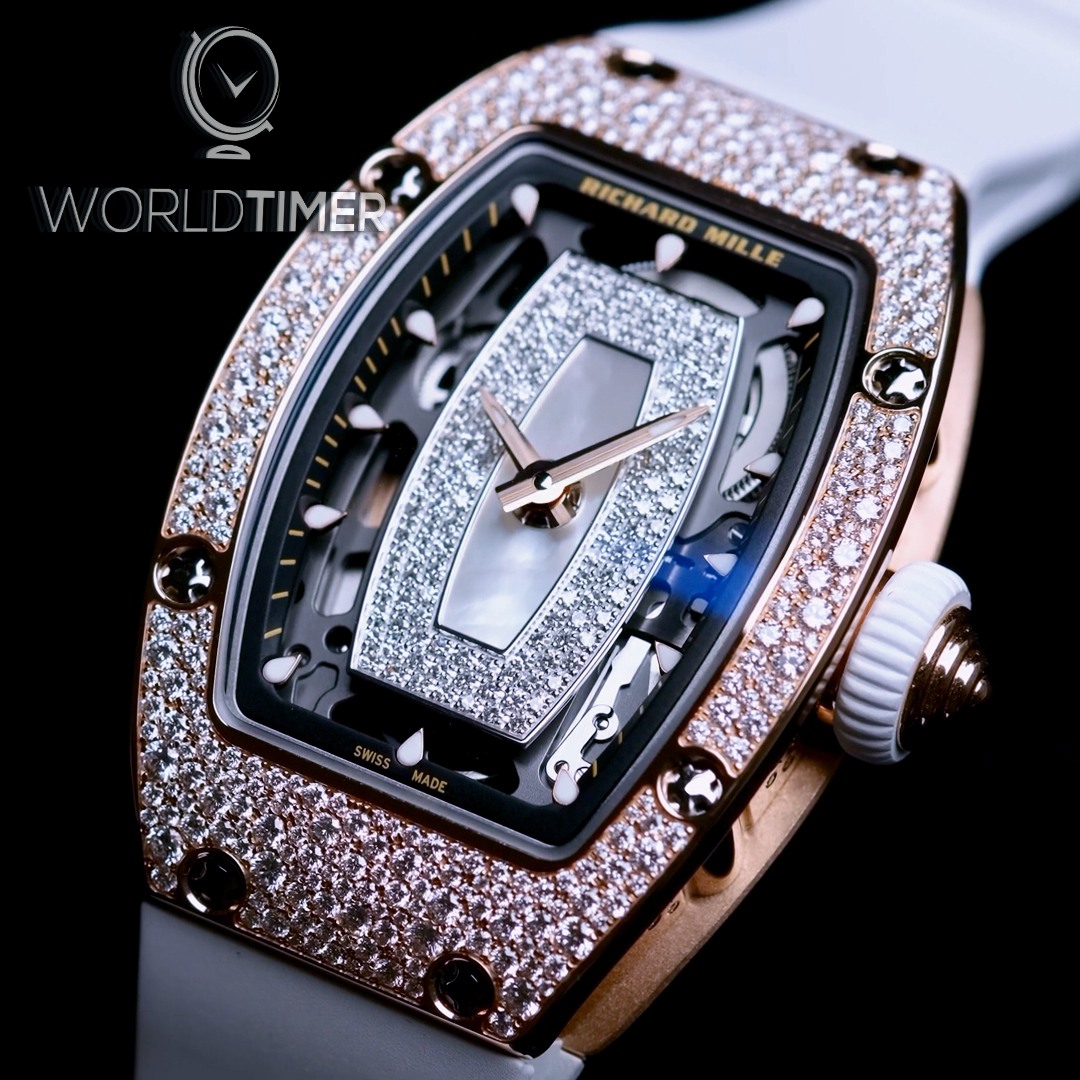 Richard Mille RM 07-01 Snow Setting Rose Gold Watch | WORLDTIMER