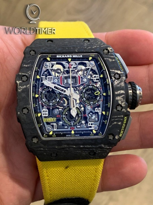 Richard Mille [2018 MINT] RM 11-03 Black Carbon NTPT Flyback Chronograph | WORLDTIMER