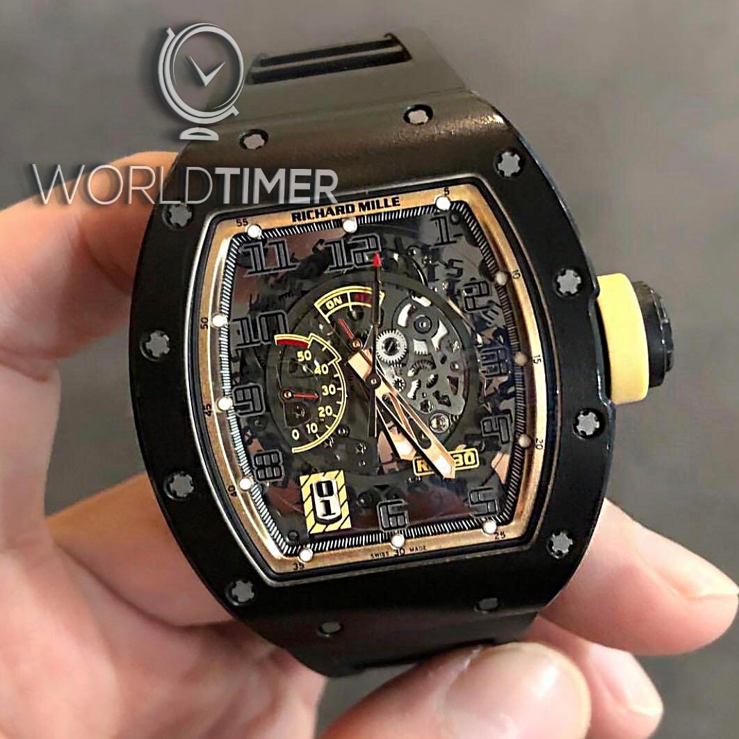 Richard Mille [2014 USED][LIMITED 50 PIECE] RM030 Carbon Asia Boutique limited Edition | WORLDTIMER