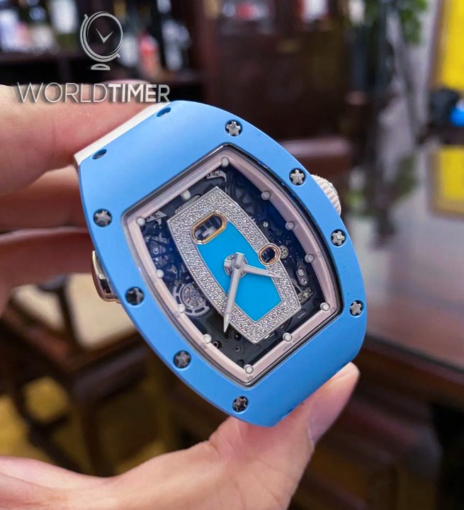 Richard Mille [LIMITED 30 PIECE] RM 037 Blue Ceramic Ladies Watch | WORLDTIMER