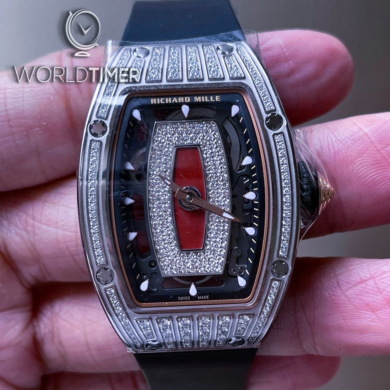 Richard Mille RM 07-01 White Gold Medium Set Diamonds | WORLDTIMER