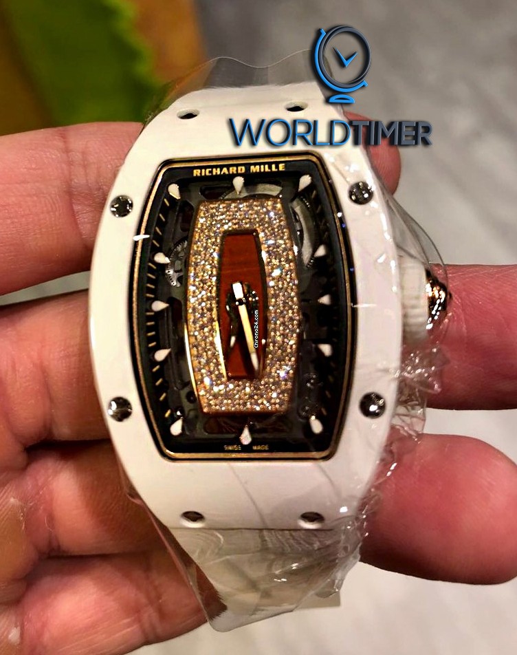 Richard Mille [NEW] RM 007 White Ceramic Jasper Dial Automatic Ladies Watch | WORLDTIMER