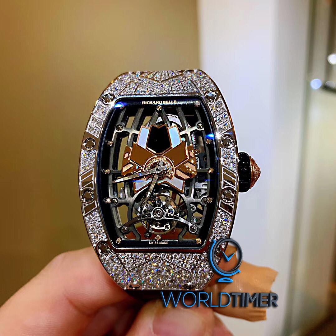 RICHARD MILLE [NEW][LIMITED 5 PIECE] RM 71-01 TOURBILLON TALISMAN ROSE GOLD LADIES | WORLDTIMER