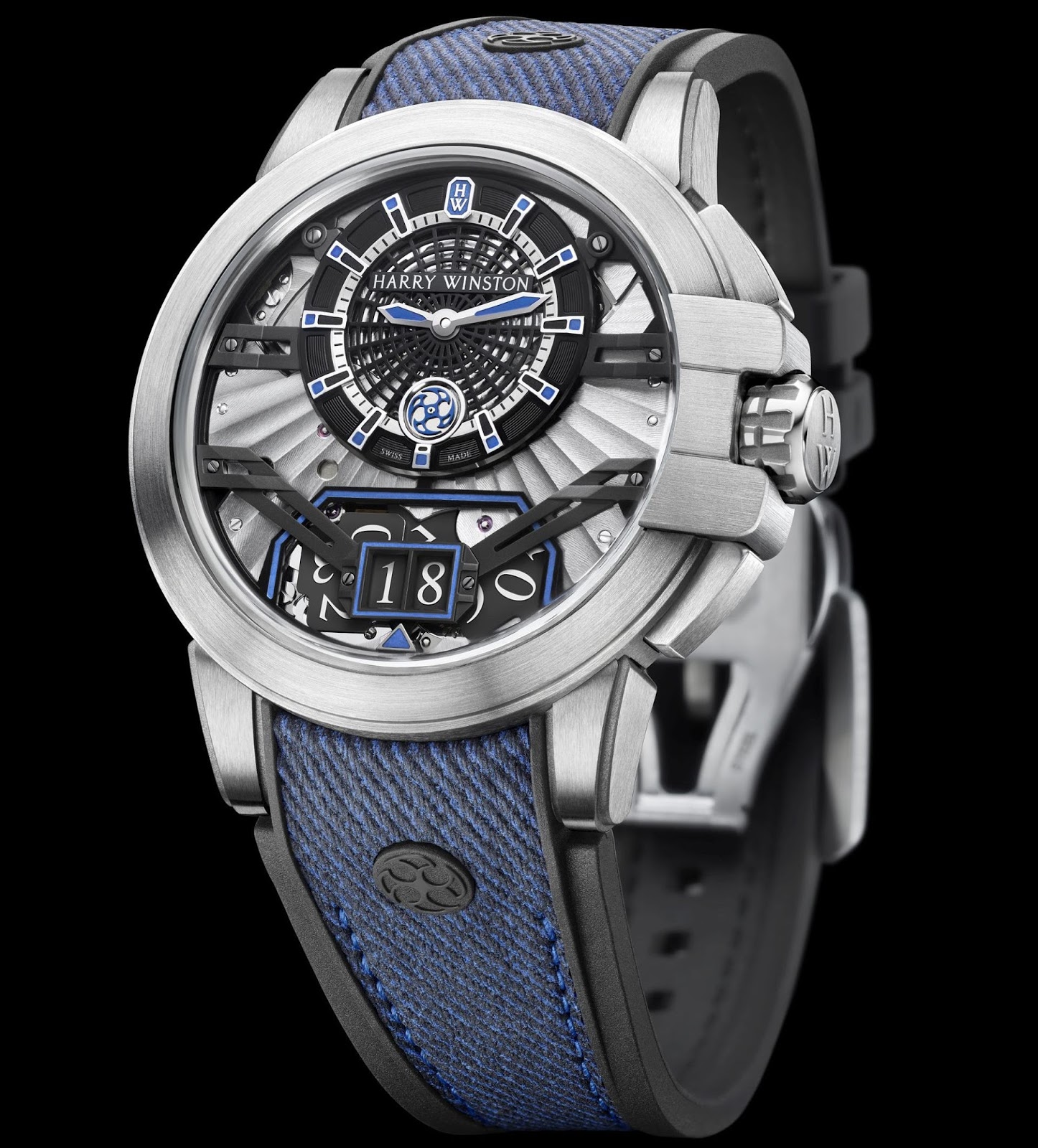 Harry Winston [全新] OCEABD42ZZ001 Ocean Collection Project Z11 (Retail:US21,800) | WORLDTIMER