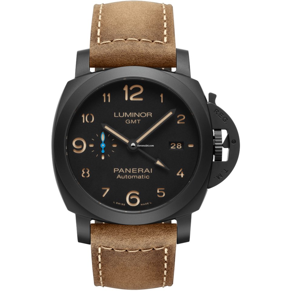 Panerai [NEW] Luminor 1950 3 Days GMT 44mm Ceramica PAM 1441 (Retail:HK$84,800) | WORLDTIMER