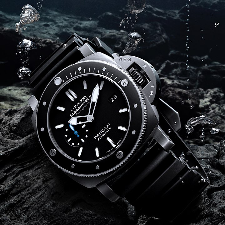 Panerai [NEW] Luminor Submersible 1950 Amagnetic 3 Days Automatic Titanio PAM 1389 | WORLDTIMER