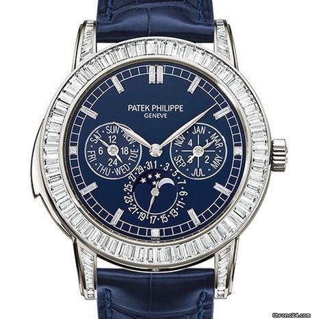 Patek Philippe [NEW] [COLLECTABLE] Grand Complications 5073P-010 Blue Platinum Diamond 42mm - SOLD!! | WORLDTIMER