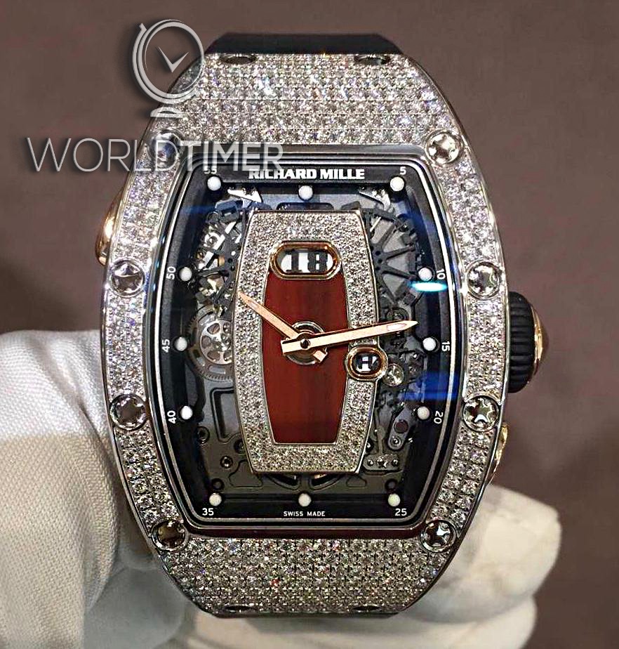 Richard Mille [NEW] RM 037 White Gold Full Set Diamonds Red Lip Ladies Watch | WORLDTIMER