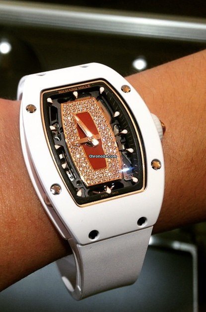 Richard Mille [NEW & RARE] Ladies RM 007 White Ceramic Red Lip RM7 Watch | WORLDTIMER